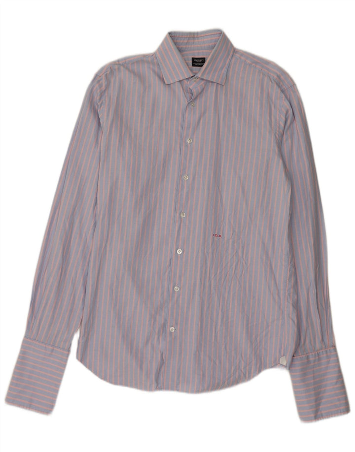 Męska koszula formalna Hackett w średnie niebieskie paski