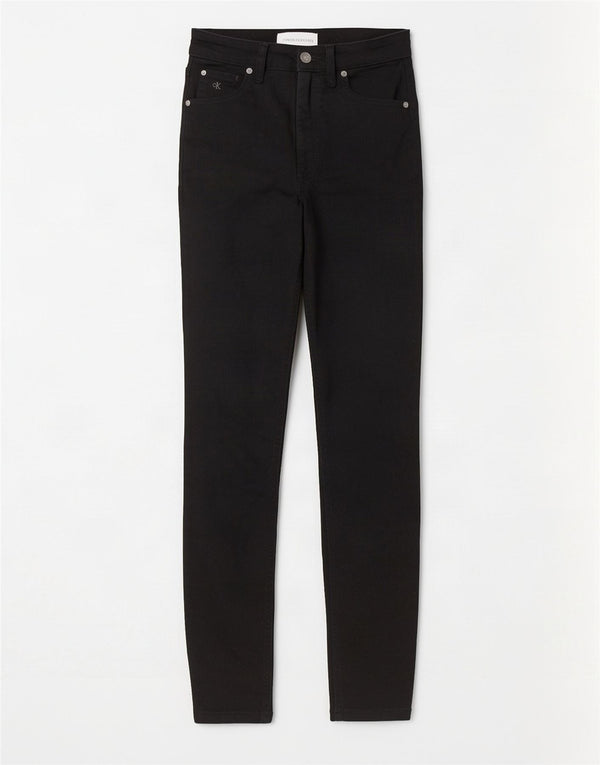 Damskie jeansy Skinny Calvin Klein W26 L30 Czarne bawełniane