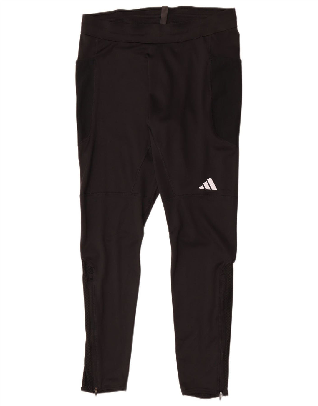 Męskie spodnie dresowe Adidas Slim, duże, czarne, poliestrowe