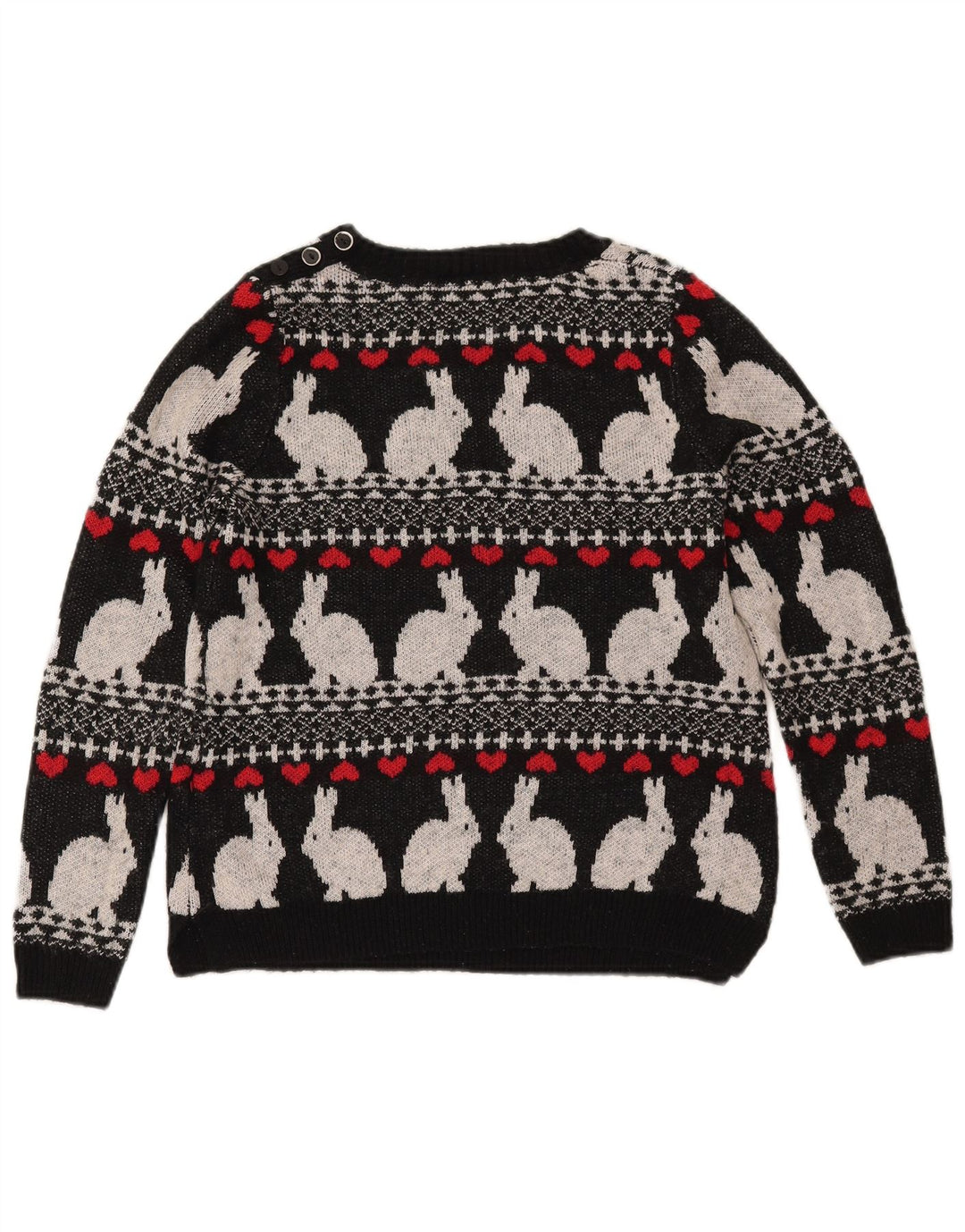 MARKS & SPENCER Damski sweter z dekoltem w łódkę UK 10, mały, czarny