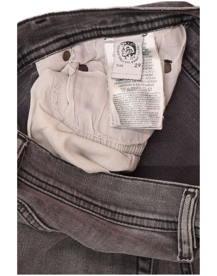 DIESEL Męskie jeansy obcisłe W29 L30 Szara bawełna