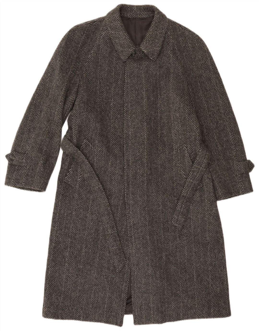 Płaszcz męski Vintage IT 52 XL Szary w jodełkę