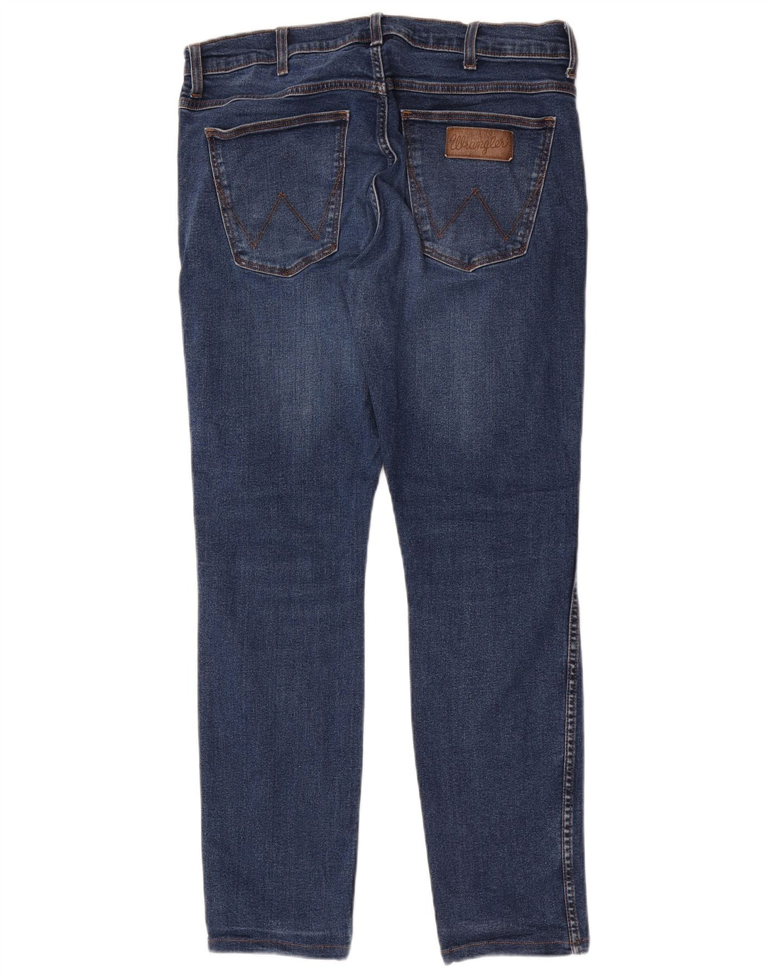 Wrangler Męskie Larston Slim Jeans W33 L32 Niebieskie bawełniane