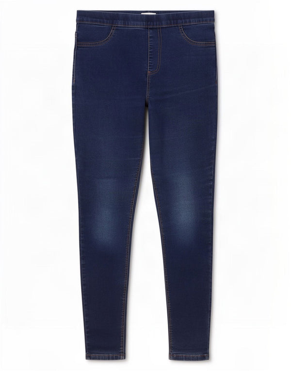 Marks & Spencer Damskie jeansy Jegging UK 14 Medium W30 L27 Niebieskie bawełniane