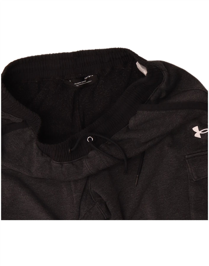 Męskie spodnie dresowe Under Armour Cargo, duże, szare, bawełniane