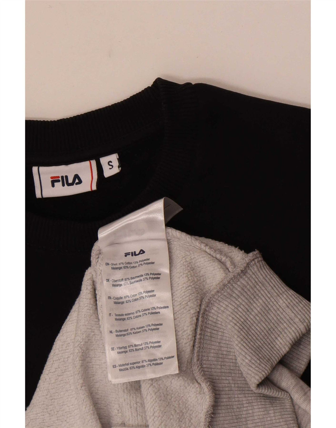 Męska bluza z grafiką Fila, mała, wielobarwna, bawełniana z blokami kolorów