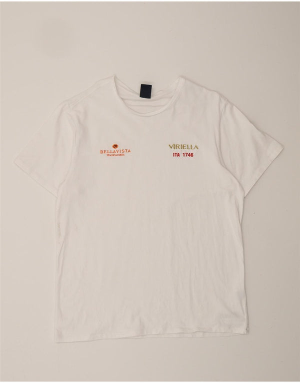 Męska koszulka z grafiką NORTH SAILS, XL, biała, bawełniana