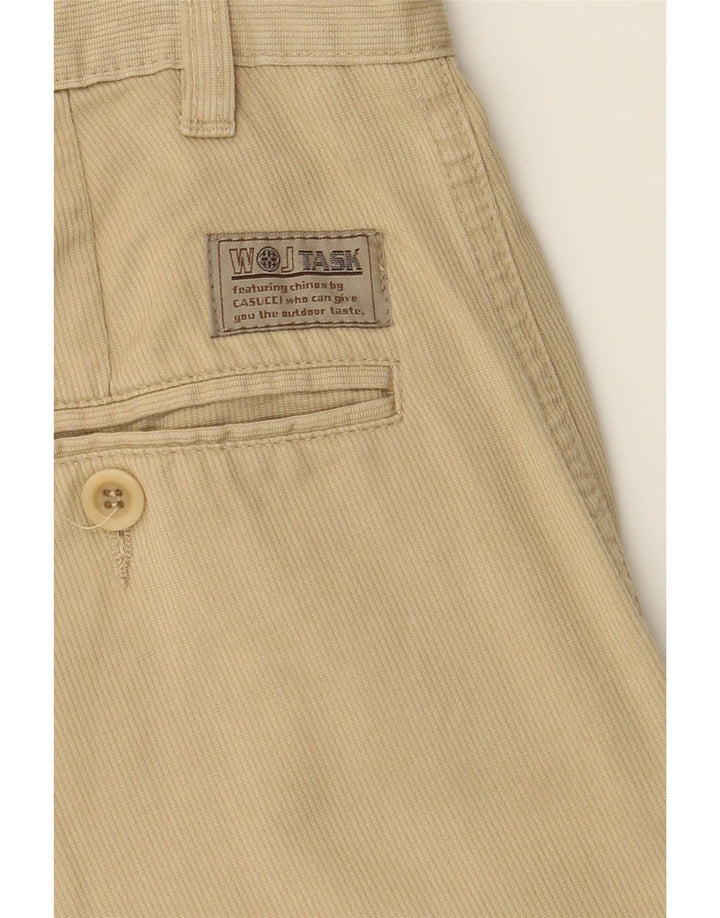 VINTAGE Mens Cargo Shorts IT 46 Small W28  Beige Cotton Vintage Vintage and Second-Hand Vintage from Messina Hembry 