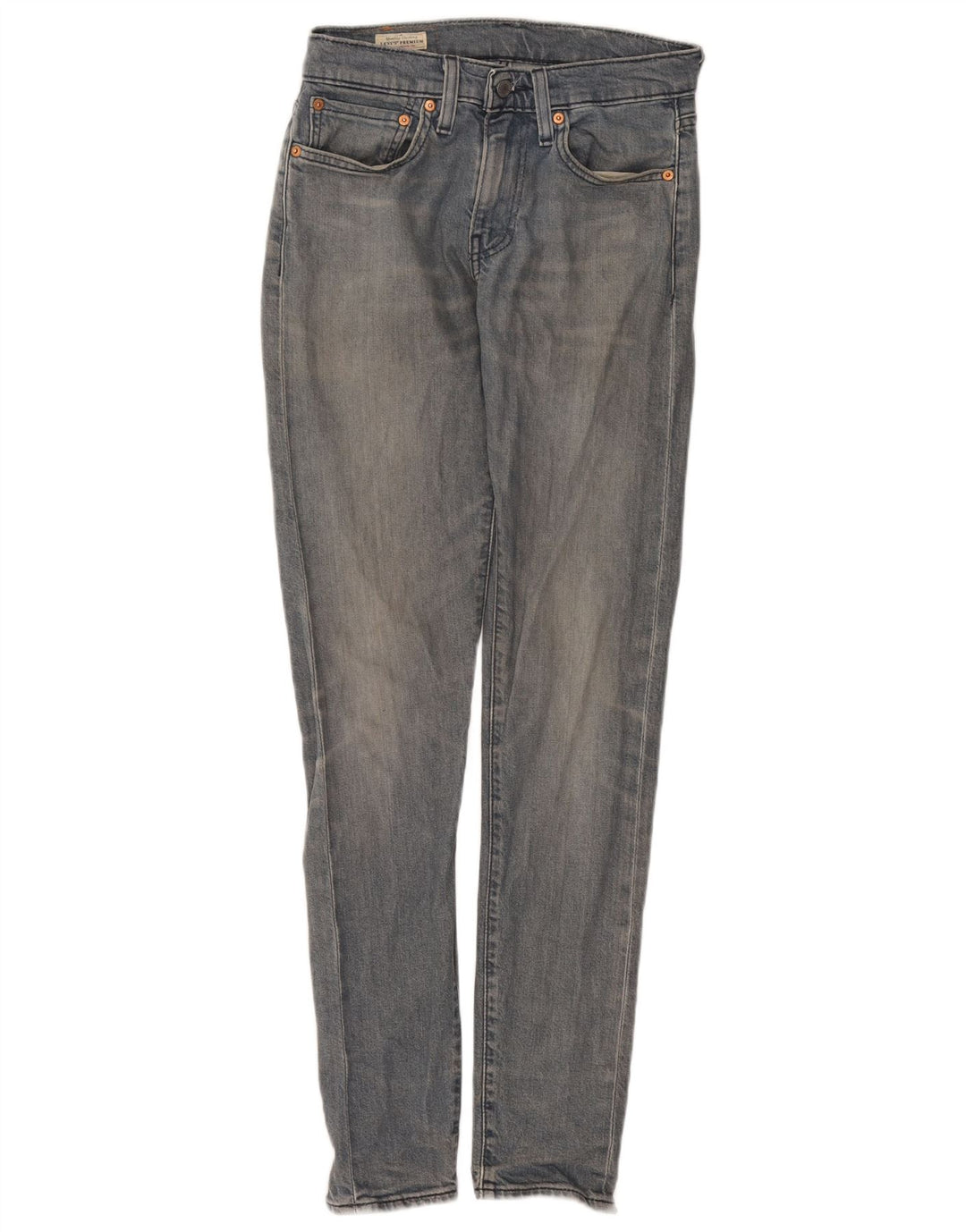 Damskie jeansy skinny LEVI'S W28 Średni niebieski, bawełniany