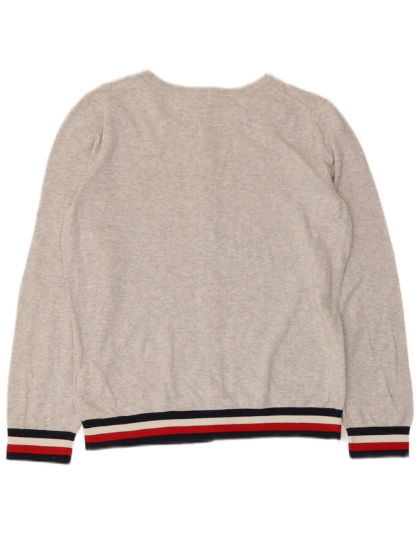 Sweter damski Tommy Hilfiger UK 14 w średnie szare paski