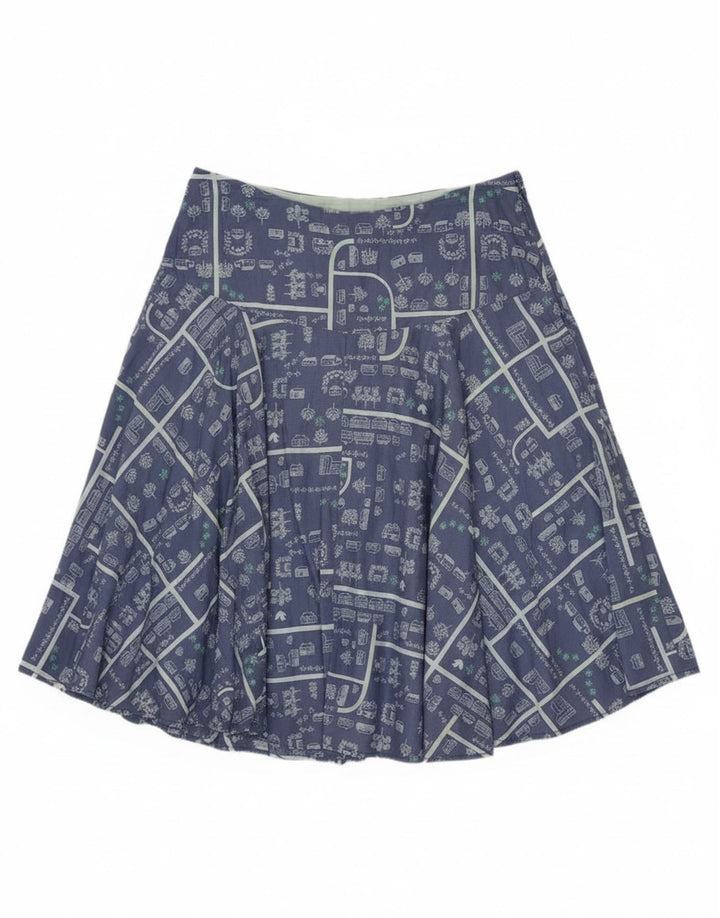 Damska spódnica w kształcie litery A White Stuff UK 12 Medium W30 Niebieska bawełna