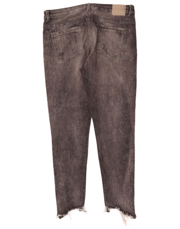 Damskie jeansy rurkowe Zara w trudnej sytuacji EU 40 Medium W30 L27 Szara bawełna