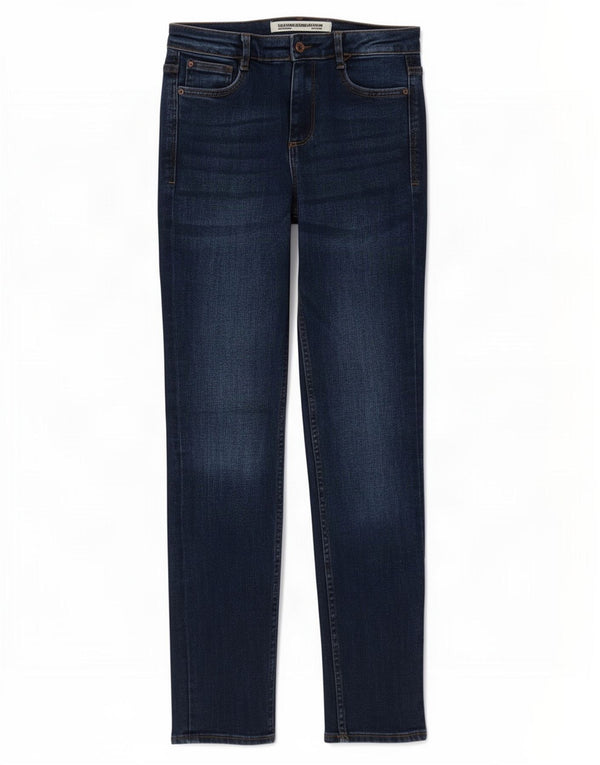 Damskie jeansy Zara Trafaluc Slim EU 38 Small W28 L28 Granatowe