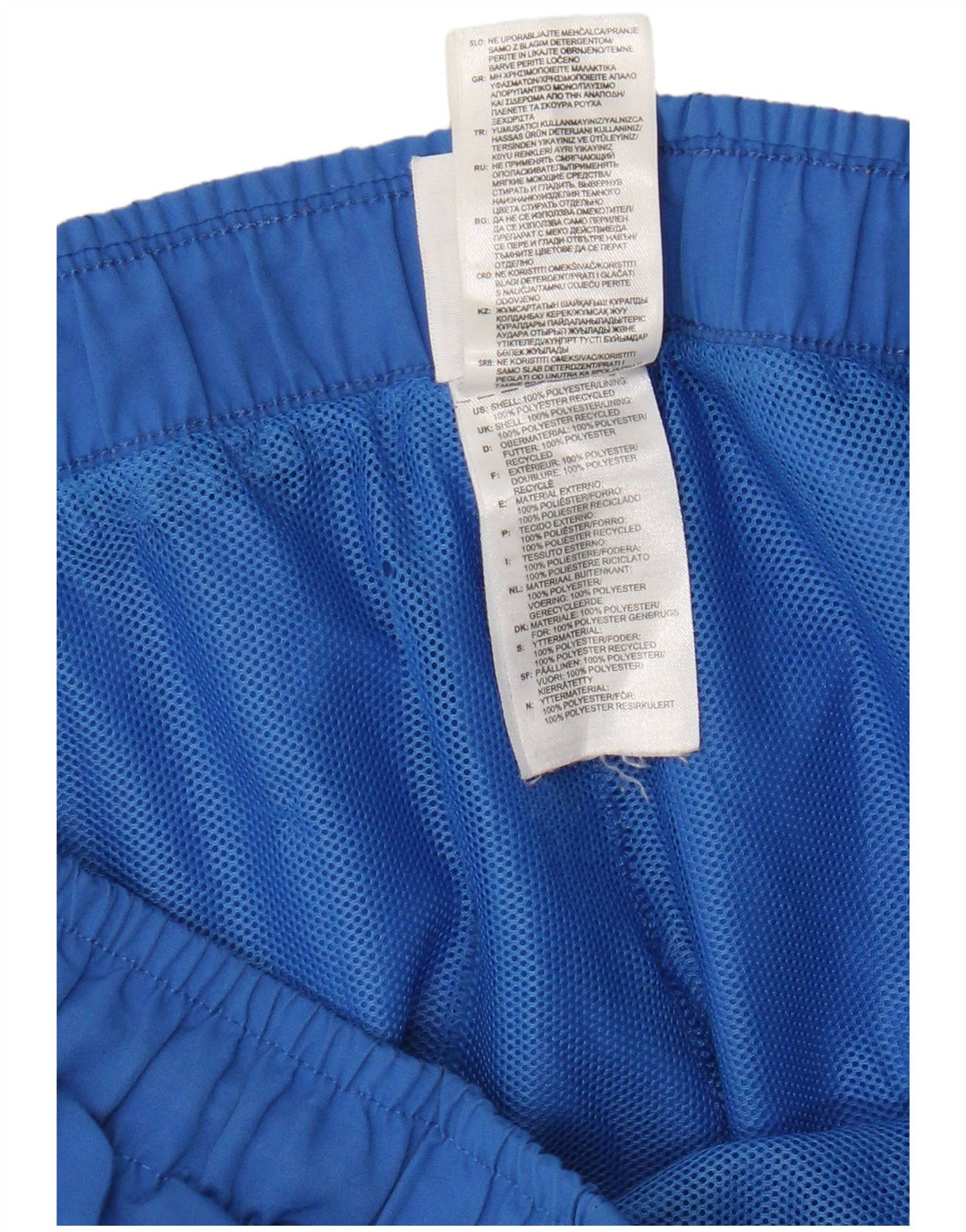 Męskie spodenki sportowe Adidas Climalite, duże, niebieskie, z blokami kolorów, z poliestru