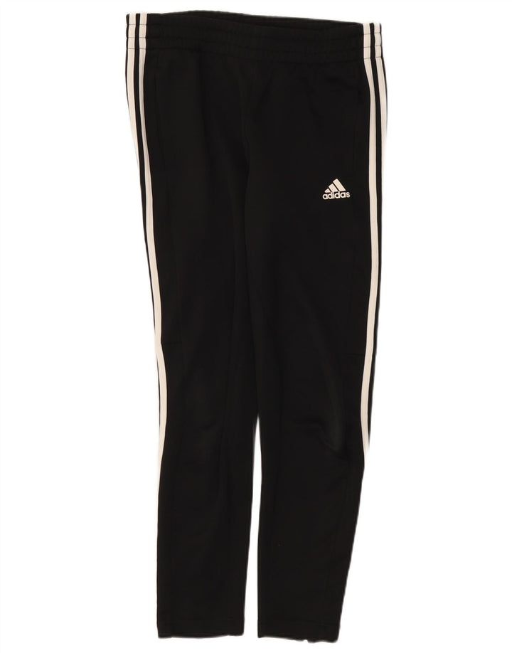 Damskie spodnie dresowe Adidas UK 10, małe, czarne, poliestrowe