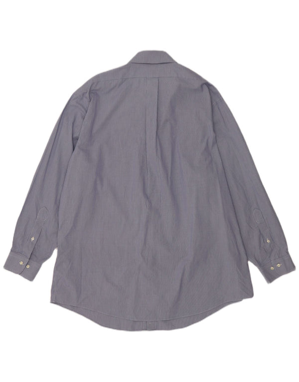 Męska koszula o dopasowanym kroju Brooks Brothers, rozmiar 18 4/5 2XL, niebieska bawełna w pepitkę