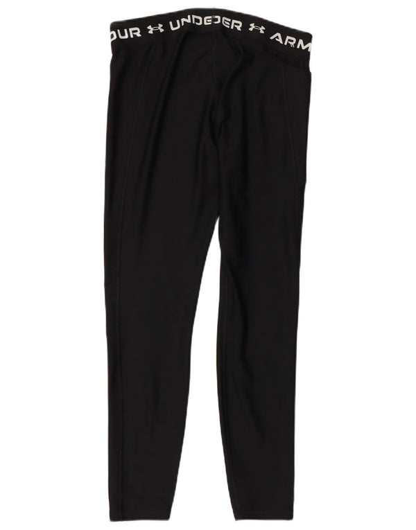 Damskie legginsy z grafiką UNDER ARMOUR UK 14, duże, czarne, poliestrowe