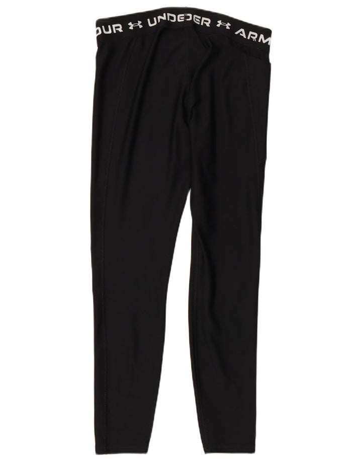 Damskie legginsy z grafiką UNDER ARMOUR UK 14, duże, czarne, poliestrowe