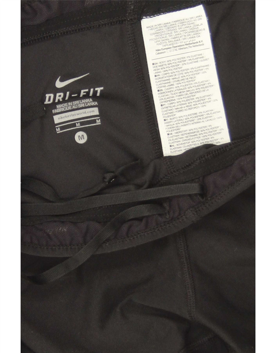 Damskie legginsy Nike Dri Fit Capri UK 12 w kolorze średniej czerni