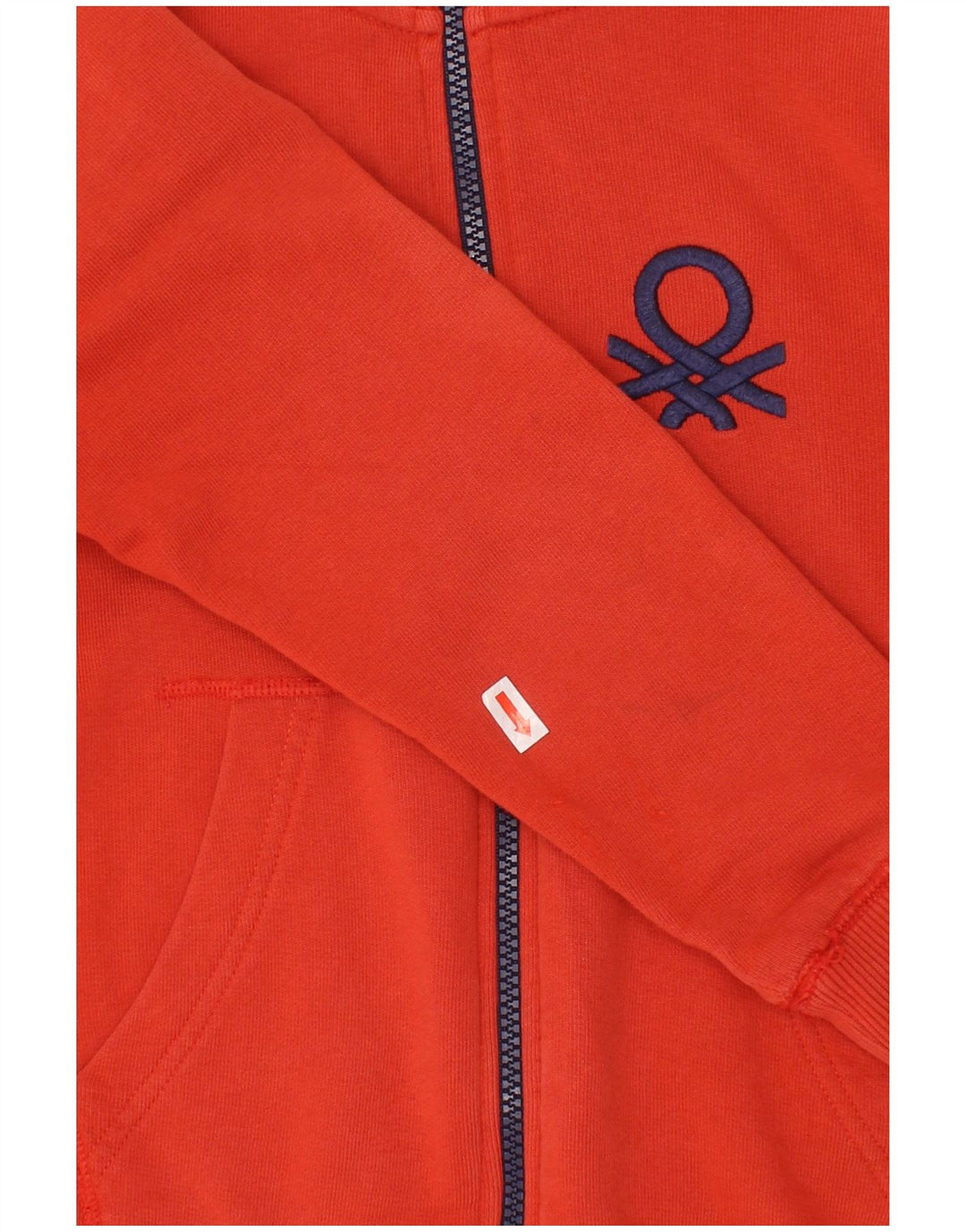 Kurtka chłopięca BENETTON dresowa, mała, czerwona, 6-7 lat, czerwona