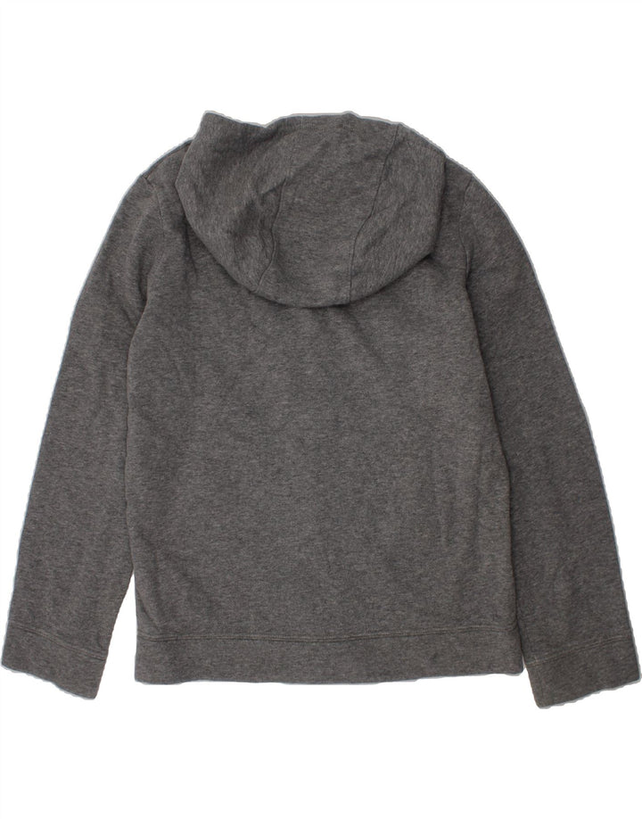 NIKE Boys Zip Hoodie Sweater 10-11 Years Medium Grey Cotton Vintage Nike and Second-Hand Nike from Messina Hembry 