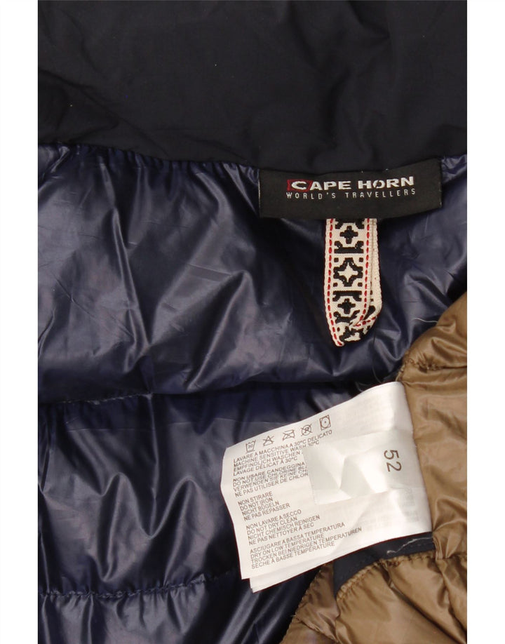 CAPE HORN Womens Padded Coat IT 52 2XL Navy Blue Polyester Vintage Cape Horn and Second-Hand Cape Horn from Messina Hembry 
