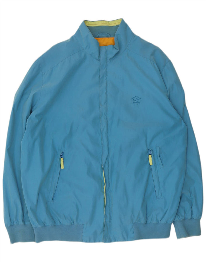 Męska kurtka bomberka Paul & Shark UK 42 XL, niebieska, poliestrowa