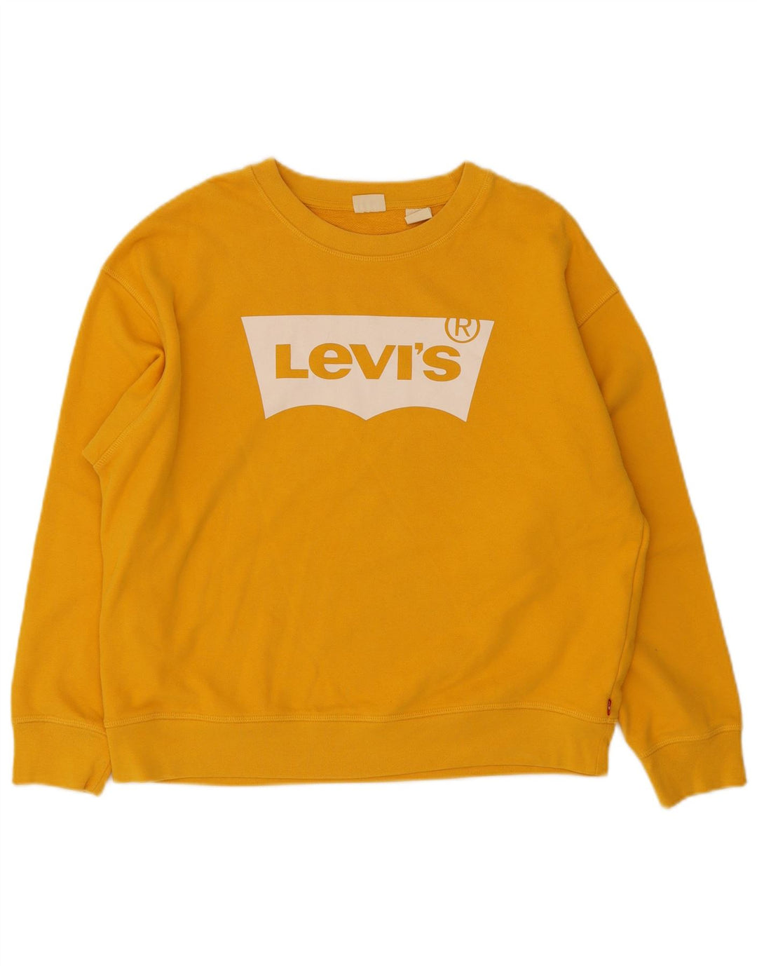 Damska bluza Levi's Graphic Jumper UK 16, duża, żółta bawełna