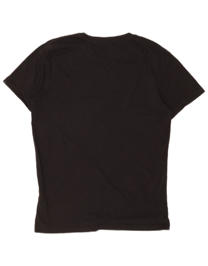 T-shirt męski Jack & Jones, średni czarny, bawełniany