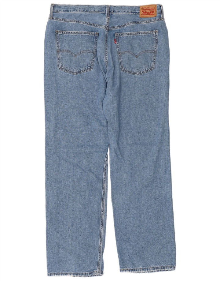 Damskie jeansy Levi's Low Pro Straight W32 L31 Niebieskie bawełniane
