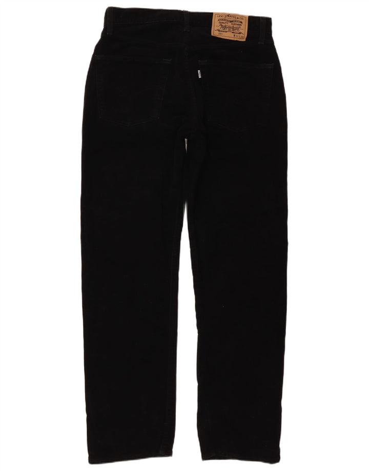 Męskie dżinsy Levi's 551 Straight W32 L30 Czarna bawełna