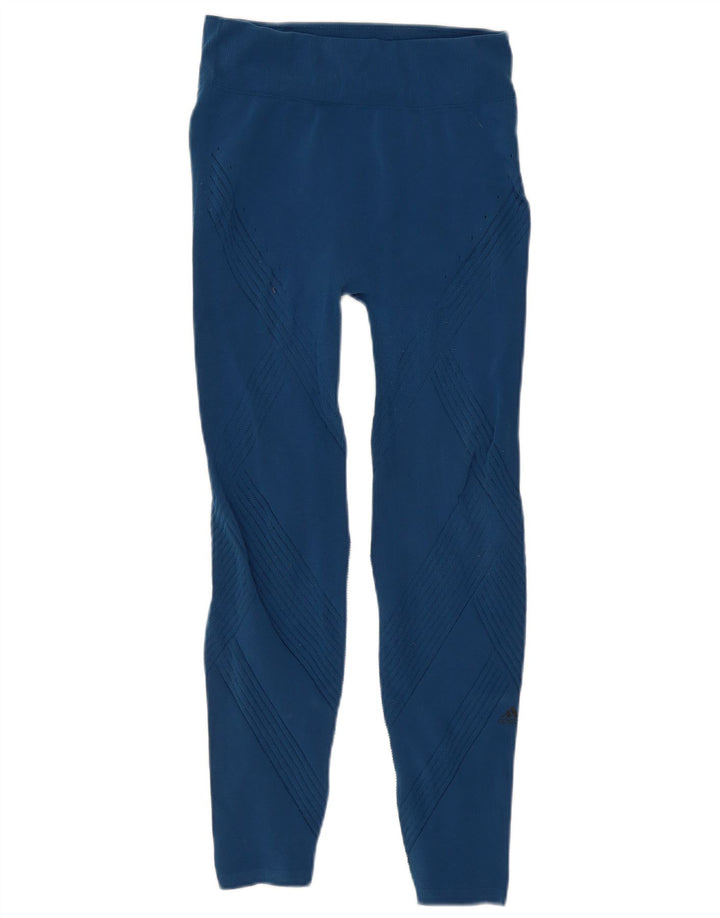 Legginsy damskie ADIDAS UK 8, małe, niebieskie