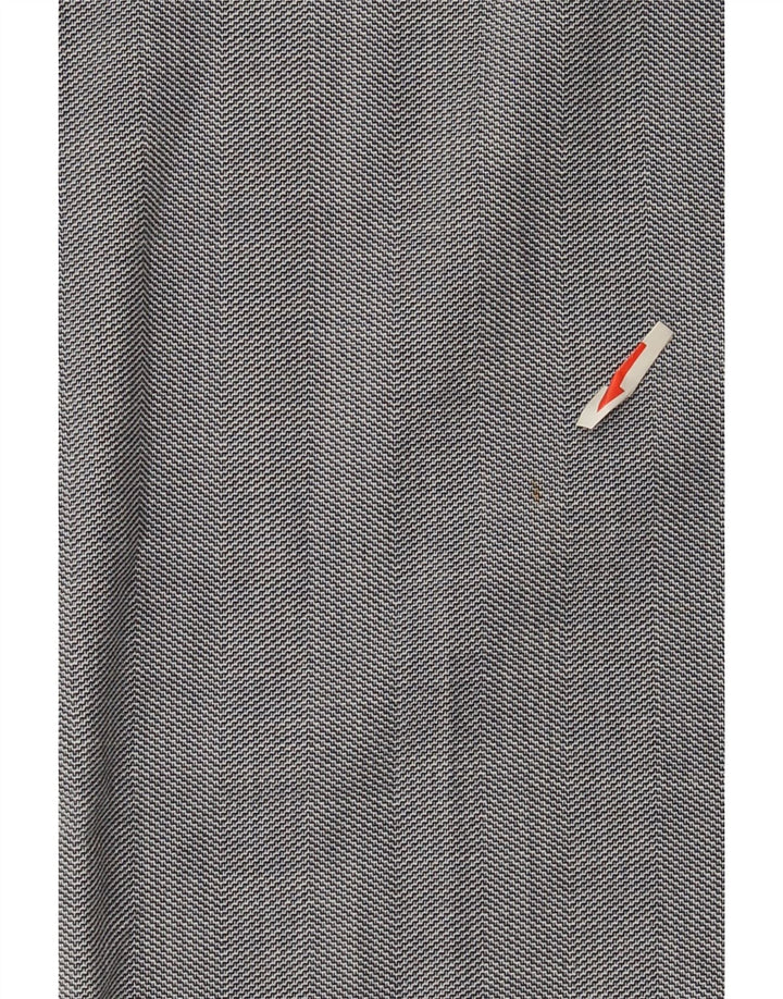 Damskie spodnie garniturowe Zara EU 40 Medium W30 L27 Szary poliester w jodełkę