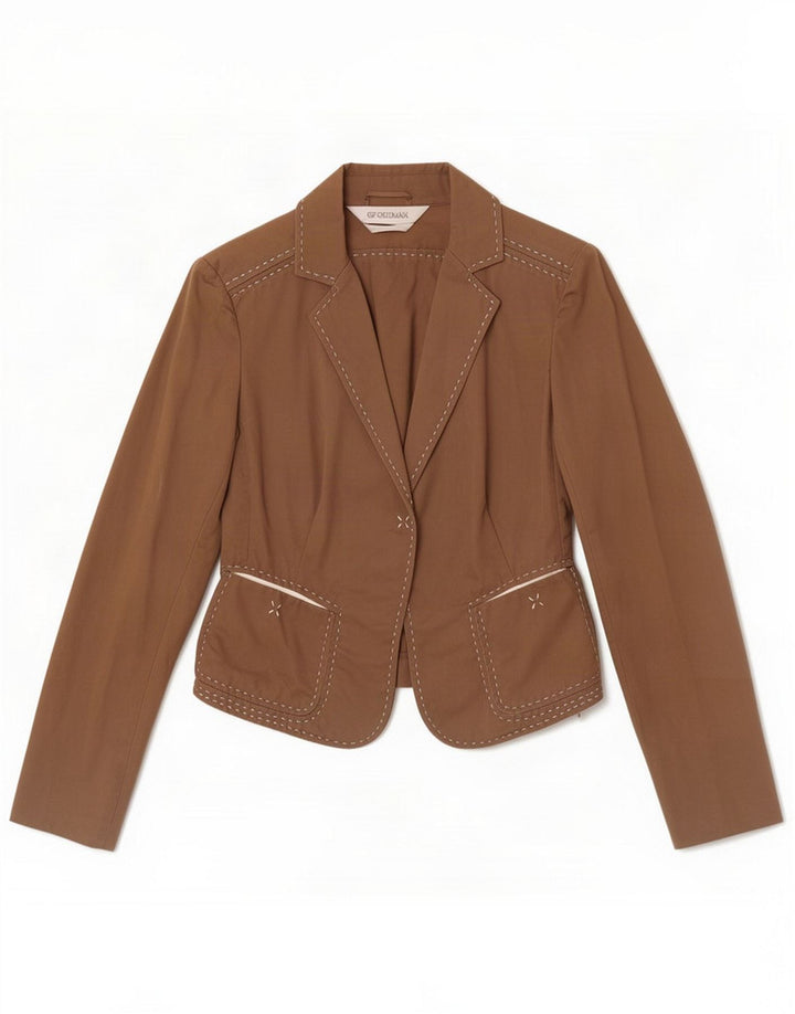 Damska marynarka Sportmax UK 12 Medium Brown Cotton