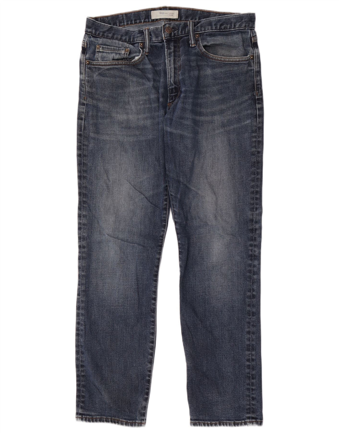 Damskie jeansy Gap Slim W32 L30 Niebieskie bawełniane
