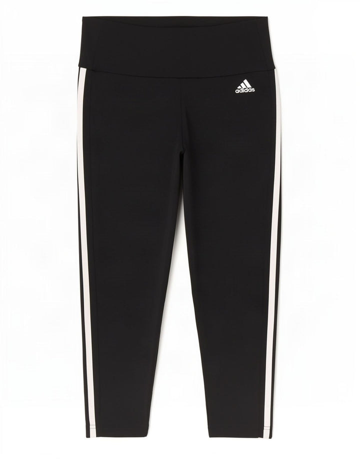 Damskie legginsy Adidas Aeroready Capri UK 8/10, mały, czarny poliester