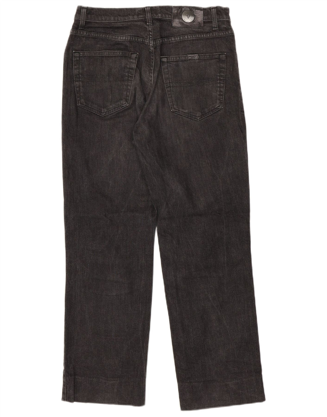TRUSSARDI Mens Straight Jeans W32 L29 Black Cotton