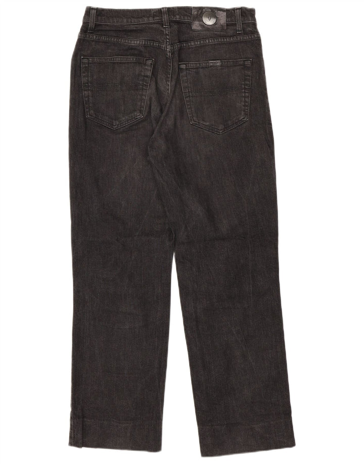 TRUSSARDI Mens Straight Jeans W32 L29 Black Cotton