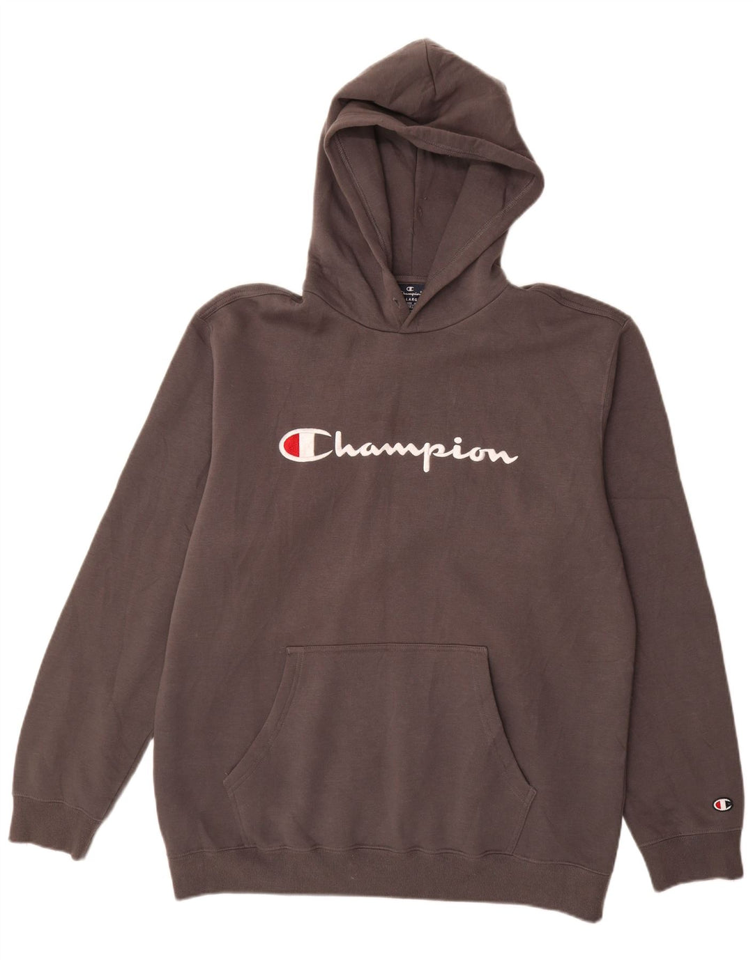 CHAMPION Mens Graphic Hoodie Jumper 2XL Grey