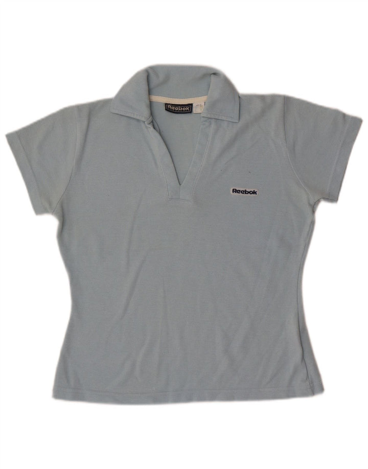 Damska koszulka polo Reebok UK 10, mała niebieska, poliester