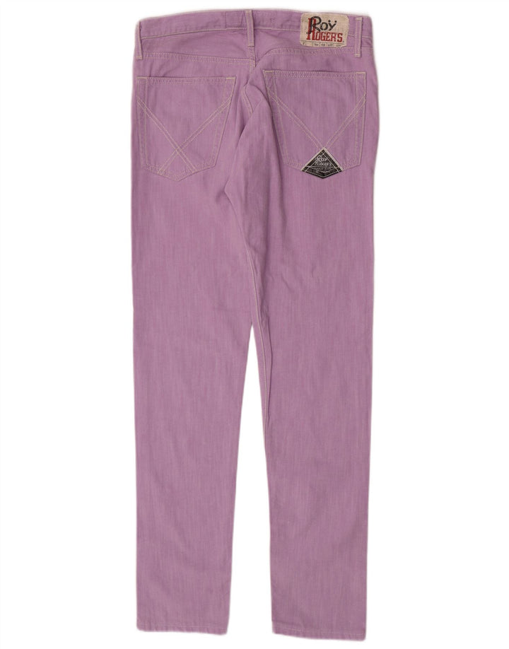 Damskie jeansy slim Roy Rogers W33 L32 Fioletowa bawełna