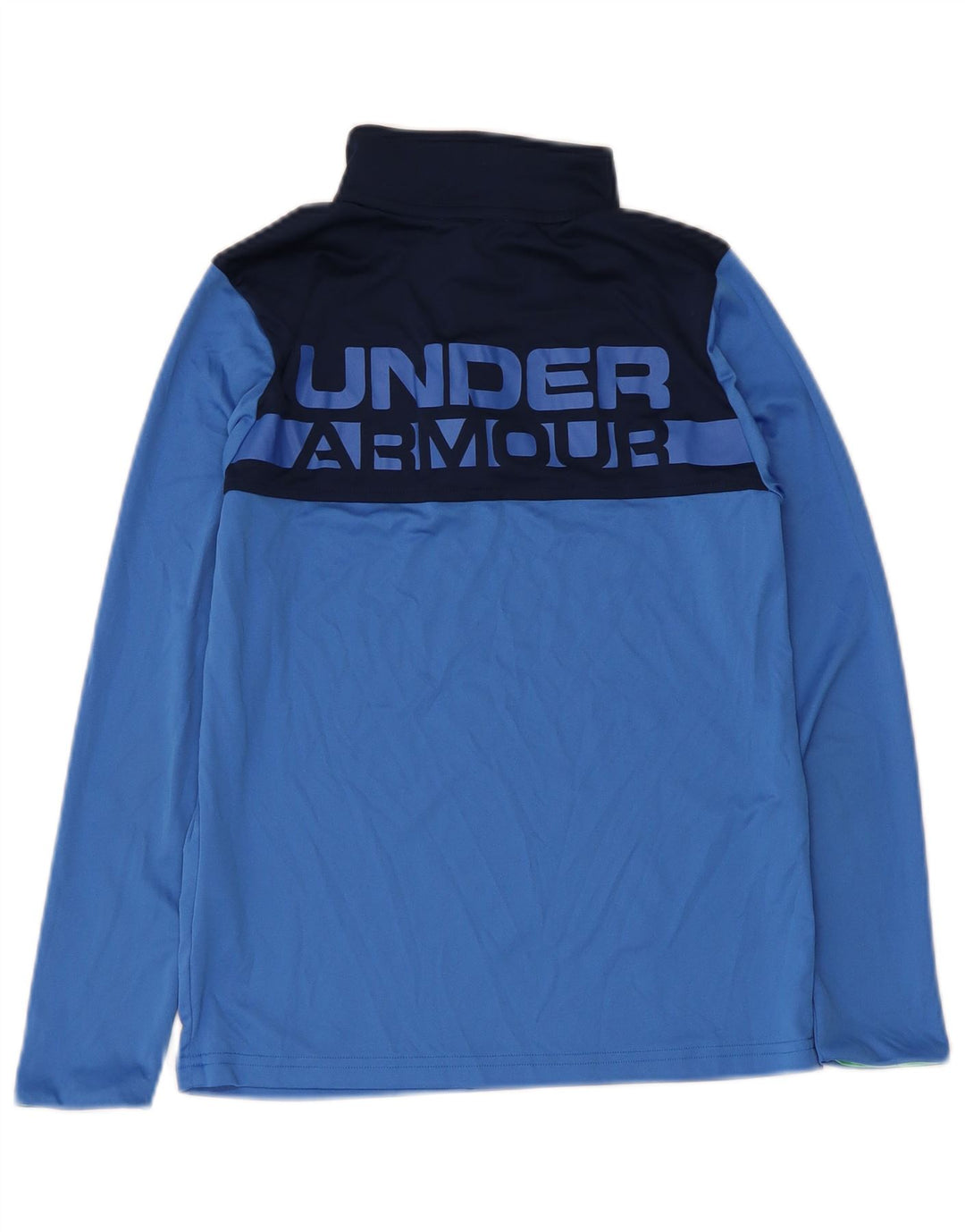 Chłopięcy dres Under Armour z graficznym pulowerem, 9-10 lat, średni niebieski