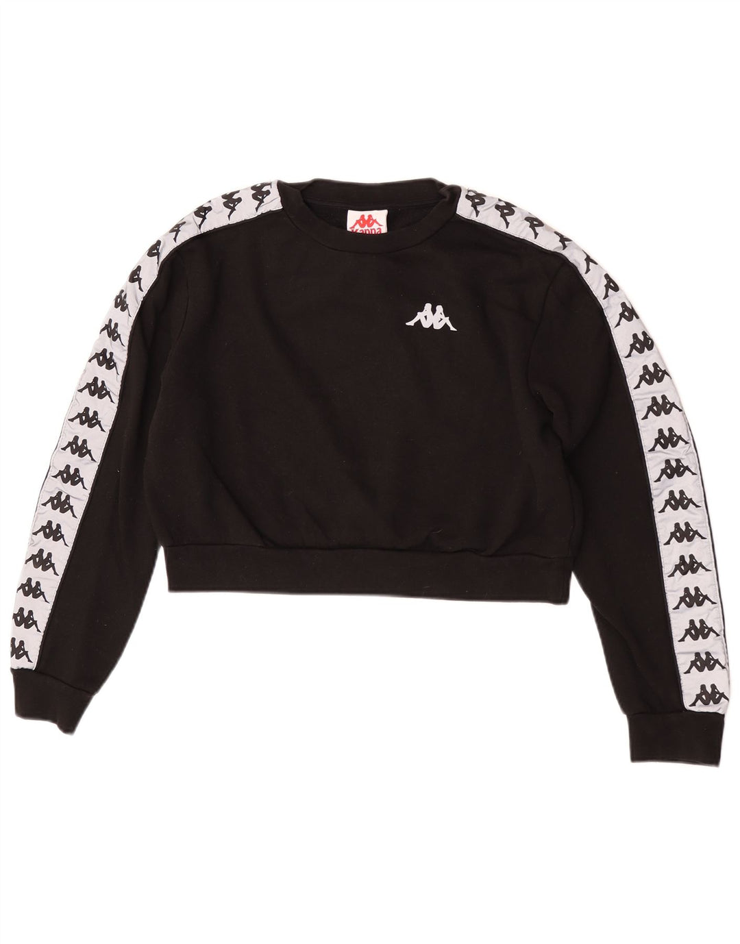 Damski sweter oversize Kappa Crop UK 10 Small Black Colorblock