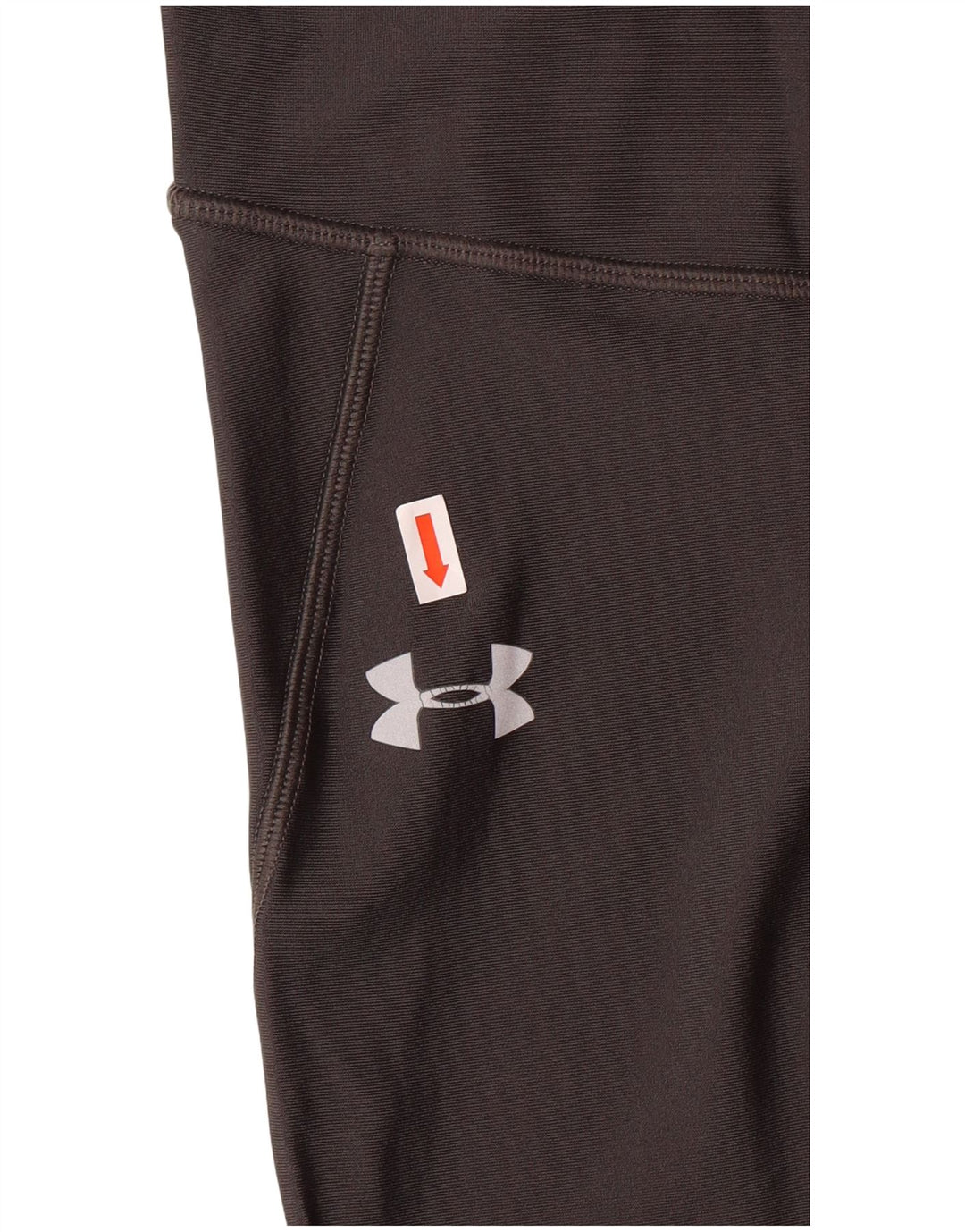 Damskie legginsy UNDER ARMOUR Heat Gear UK 8, małe, szare, z blokami kolorów