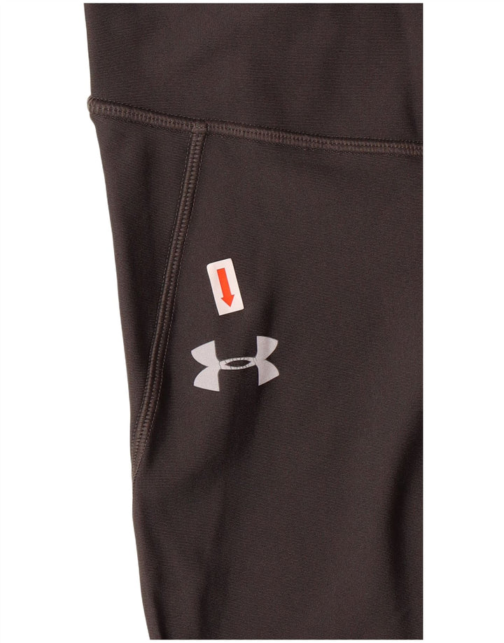 Damskie legginsy UNDER ARMOUR Heat Gear UK 8, małe, szare, z blokami kolorów