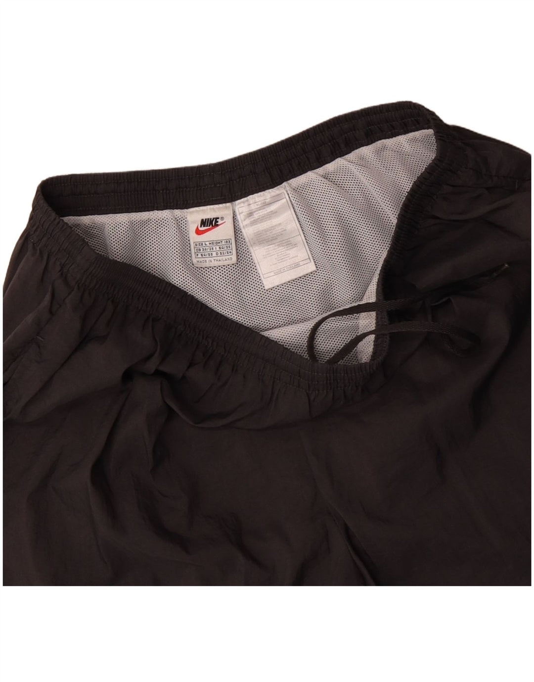 Męskie spodenki sportowe NIKE z grafiką, duże, szare, nylonowe