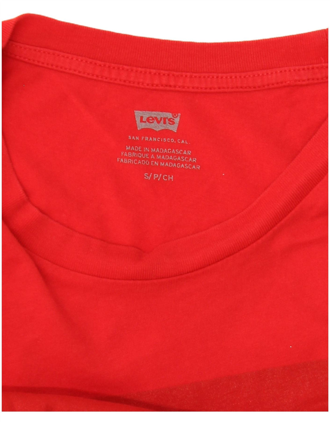 Damska koszulka z grafiką Levi's Top UK 10 Small Red
