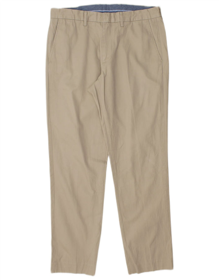 J. CREW Męskie spodnie Chino BOWERY Slim W32 L30 Beżowa bawełna