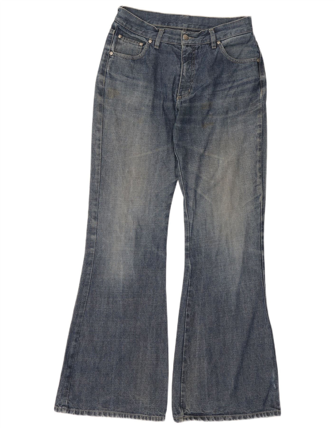 Damskie jeansy rozkloszowane Gang W31 L33 Niebieskie bawełniane