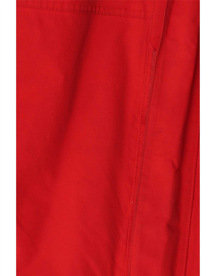 Męska kurtka wiatrówka Jack Wolfskin UK 44 XL z czerwonego poliamidu w blokach kolorów